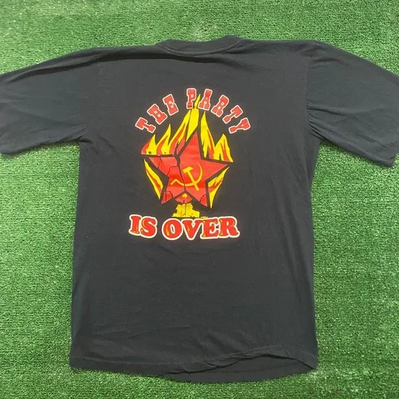 Lenin Communist Russia Vintage 90s Punk Parody T-Shirt - Picture 4 of 5